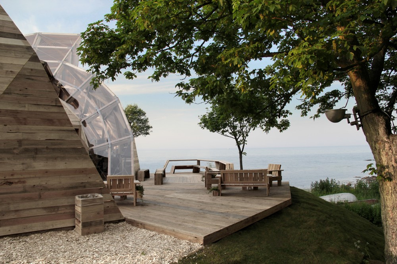 Illustration for article titled This Amazing Geodesic Dome Houses a Danish Political Throwdown
